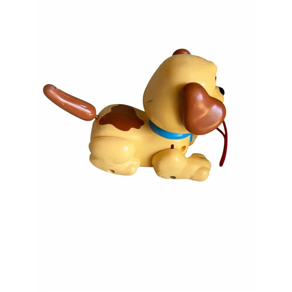 Fisher-Price Lil Snoopy Plastic Pull Along Dog Toy Vintage 2004 Mattel